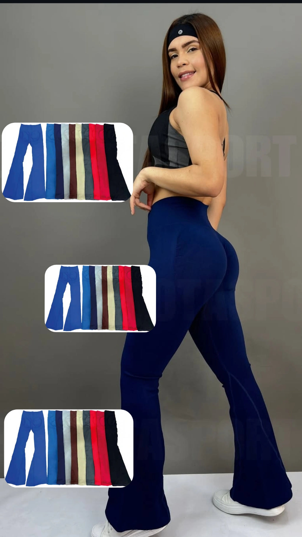 CALZA FLARE PANTS COLOR LISO