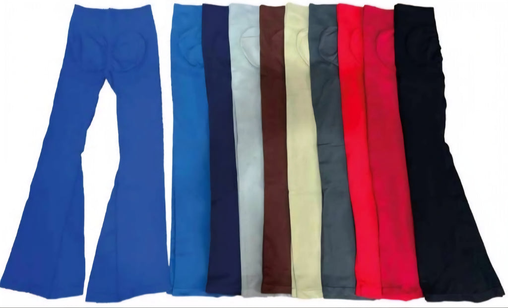 CALZA FLARE PANTS COLOR LISO
