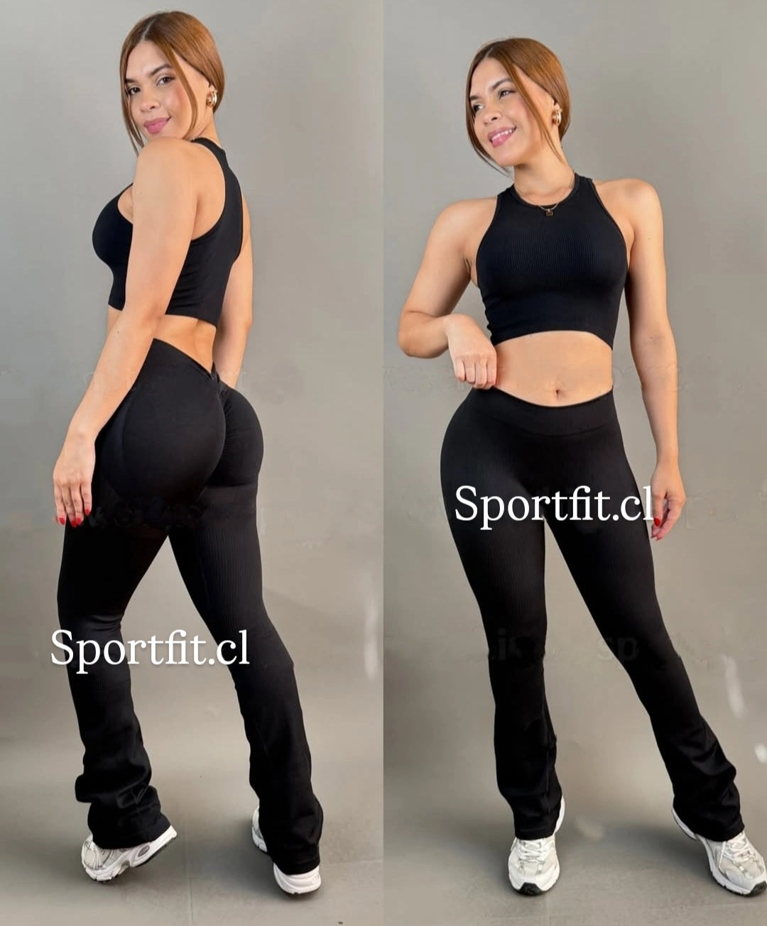 CALZA FLARE EN CORTE V